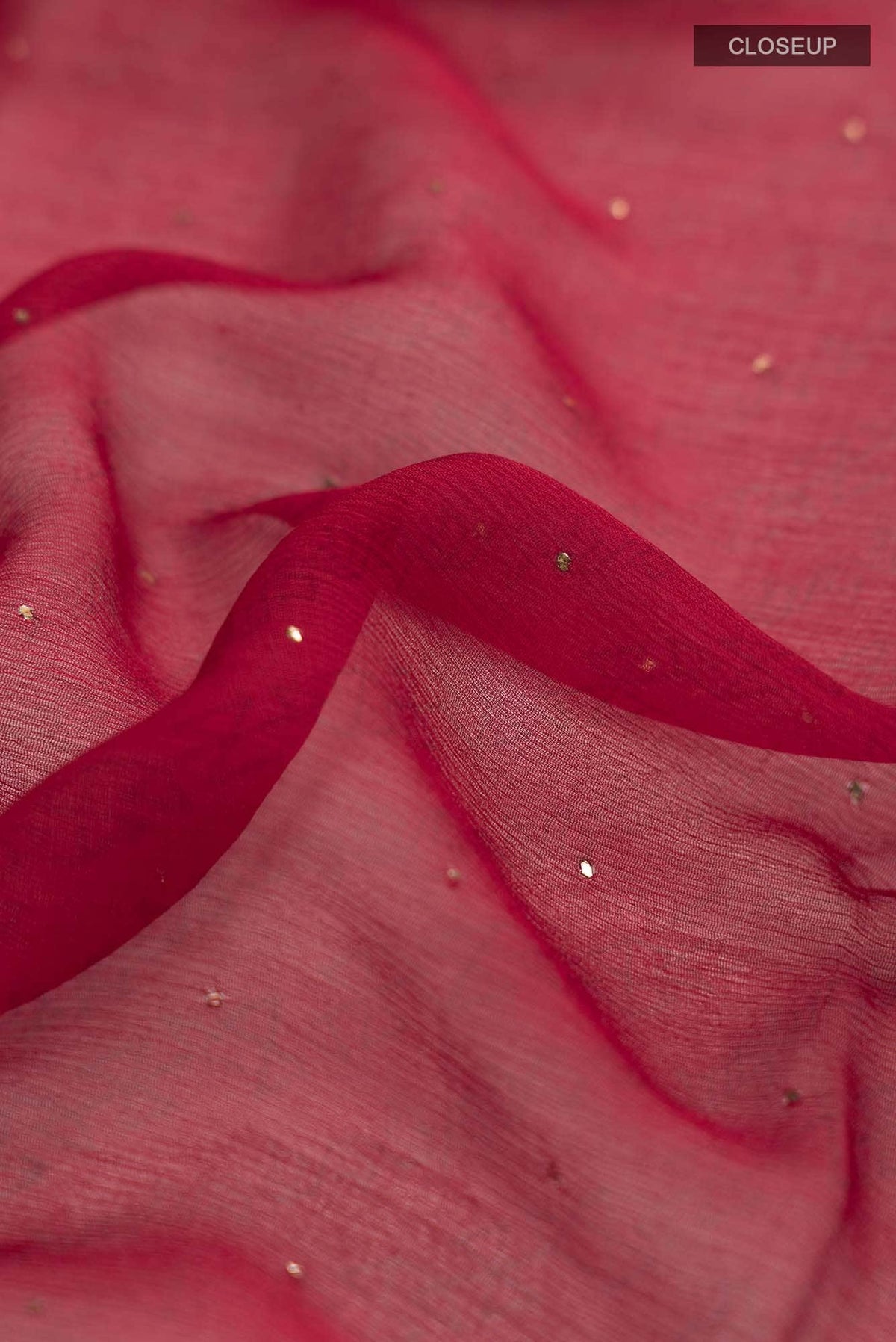 Maroon Mysore Chiffon Saree
