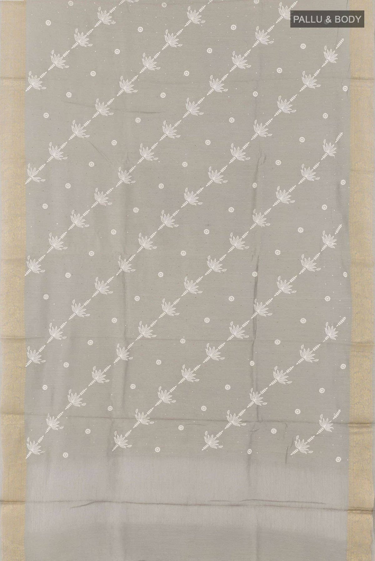 Grey Tussar Saree
