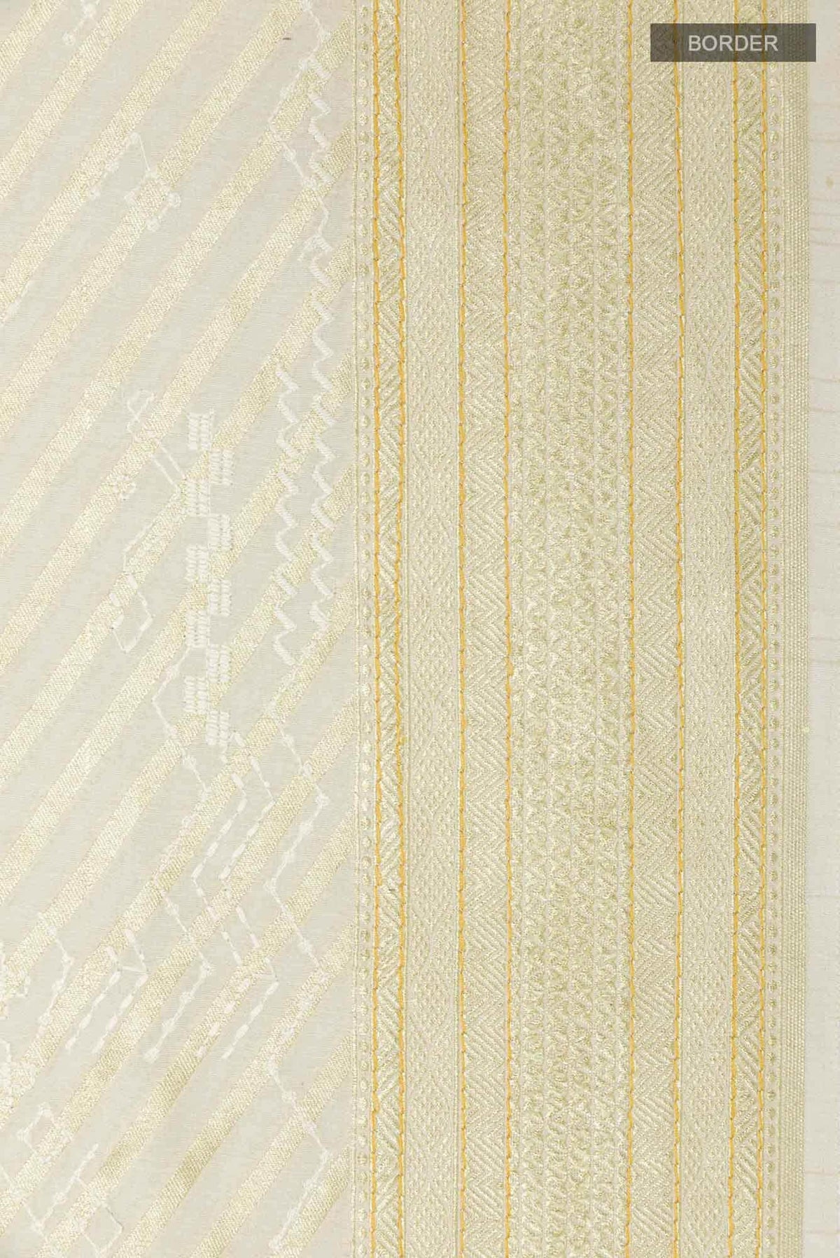 Off White Tussar Saree