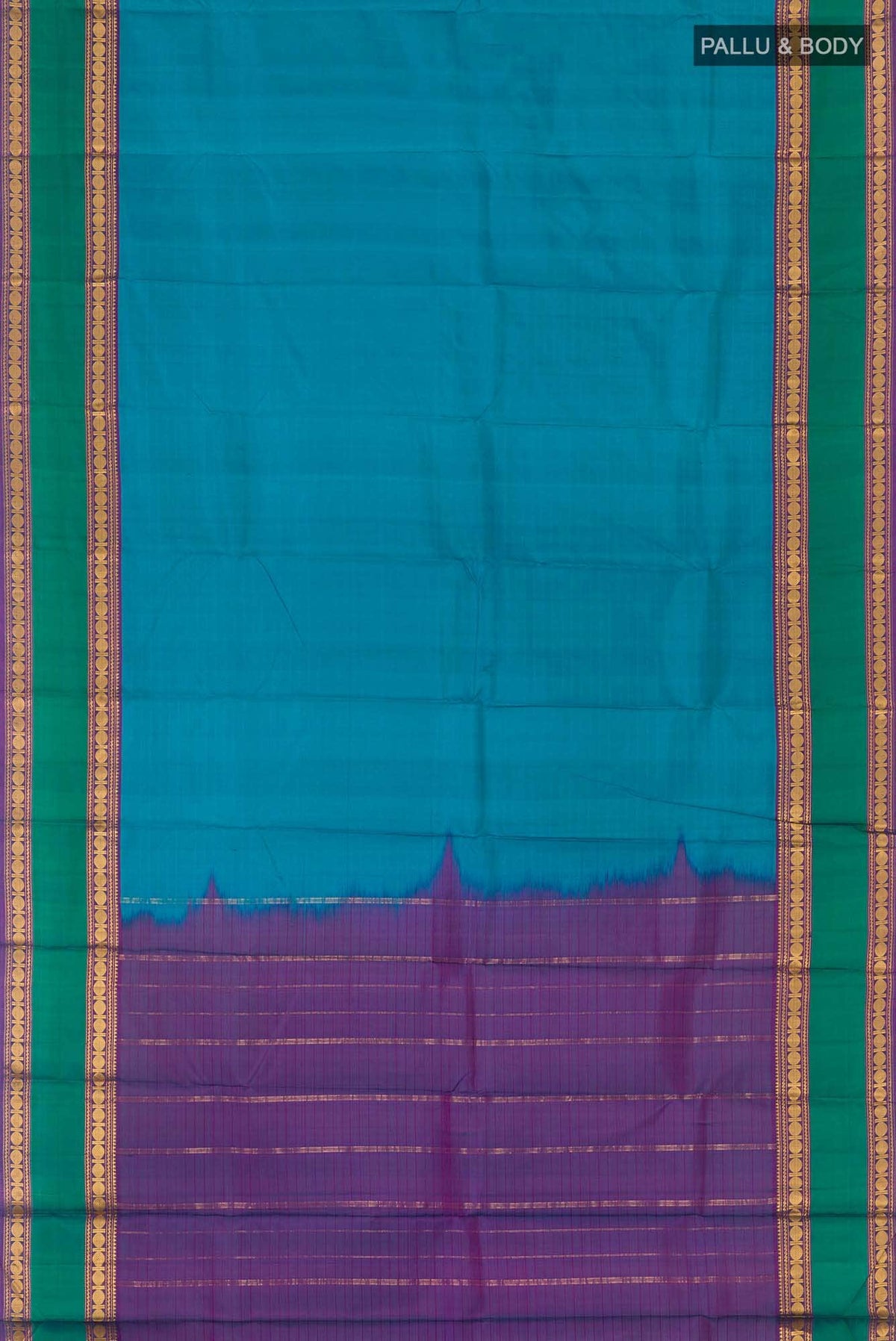 Blue Kanchipuram Silk Saree