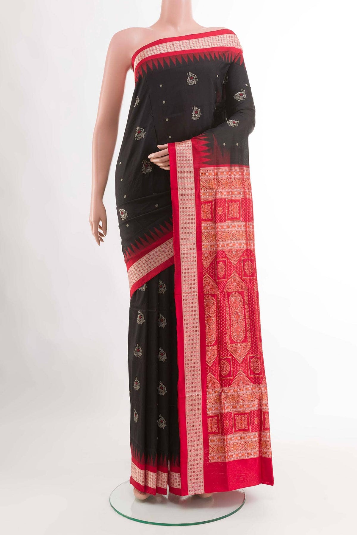 Black Orissa Ikat Saree