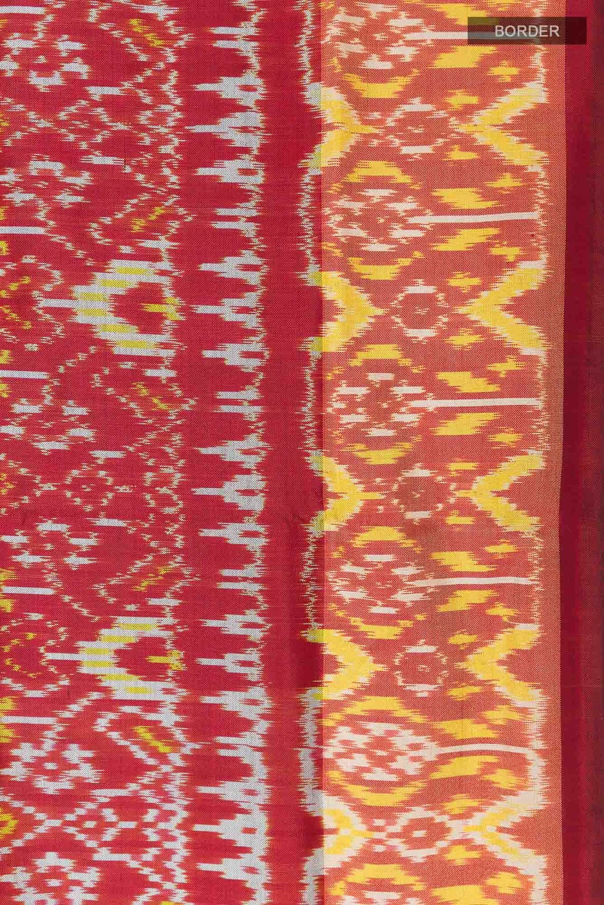 Maroon Pochampally Saree