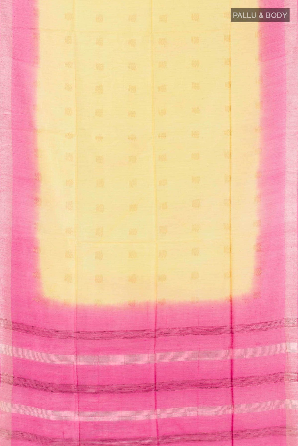 Yellow Tussar Saree