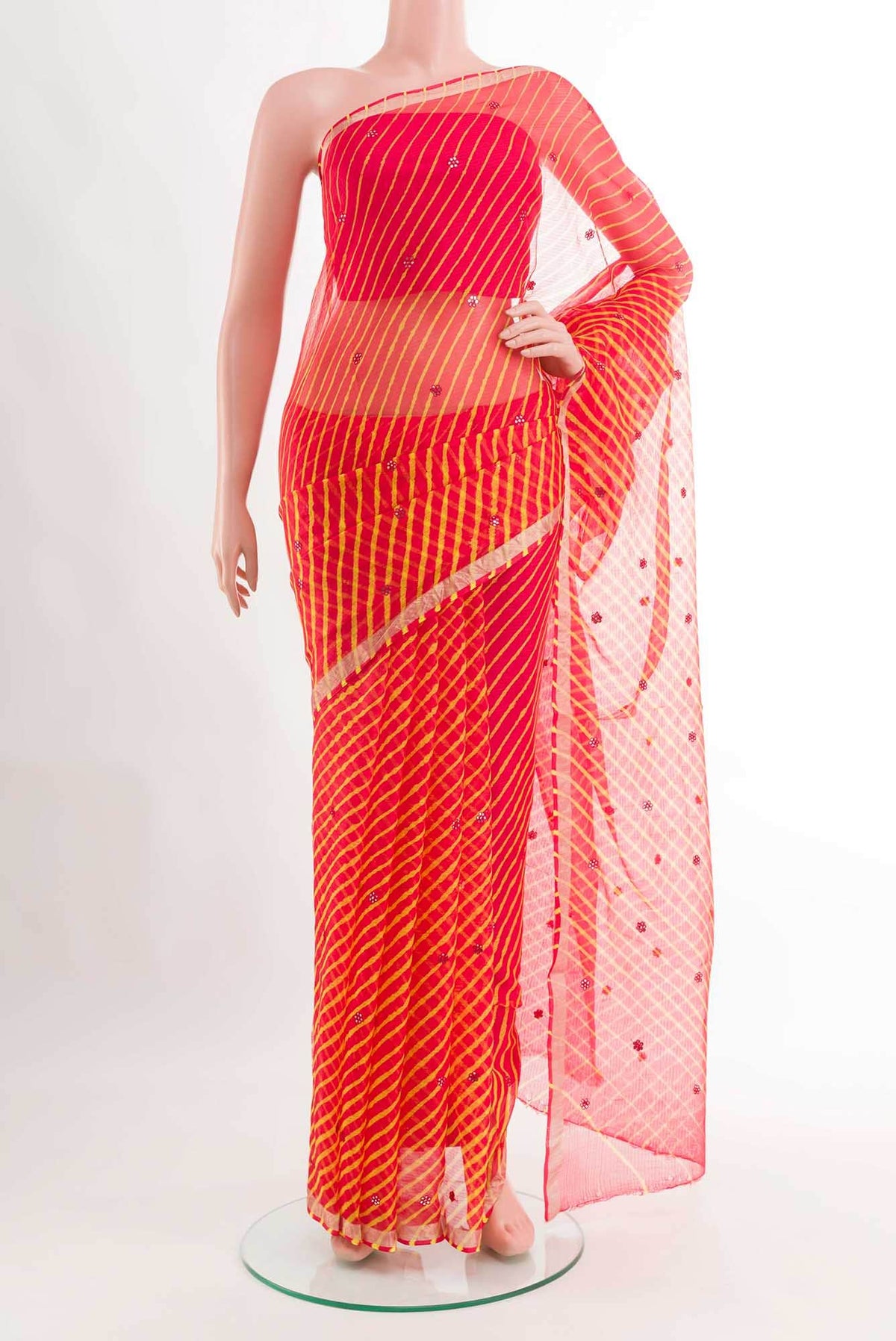 Red Kota Silk Saree
