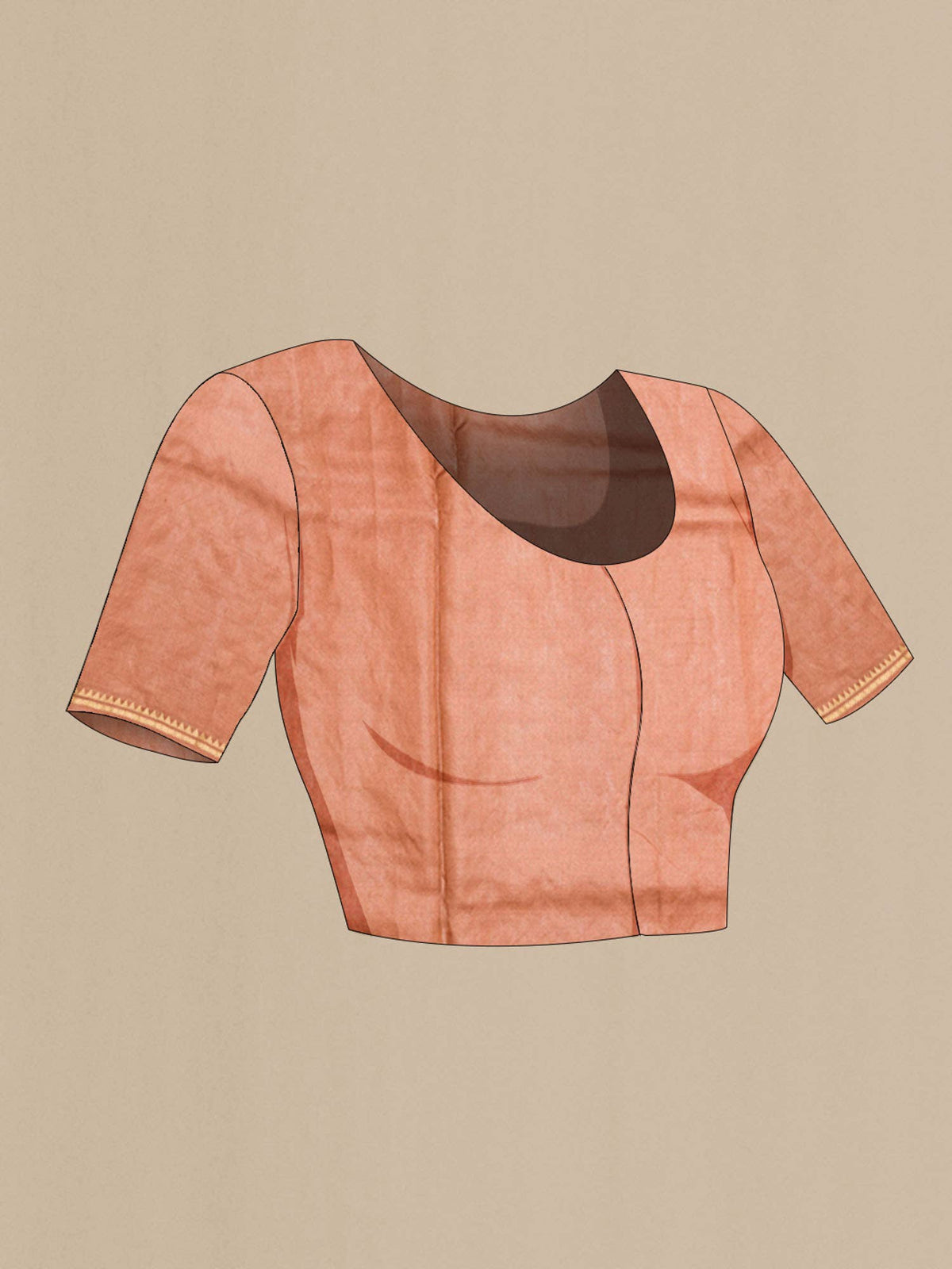 Brown Tussar Saree