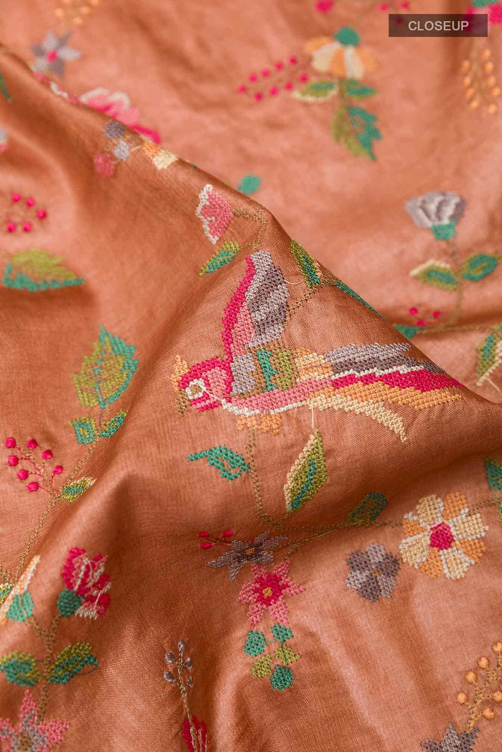 Brown Tussar Saree