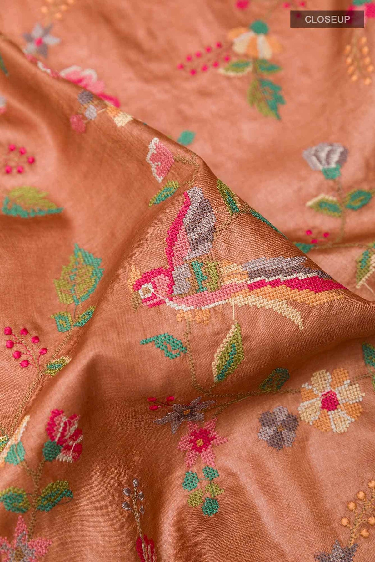 Brown Tussar Saree