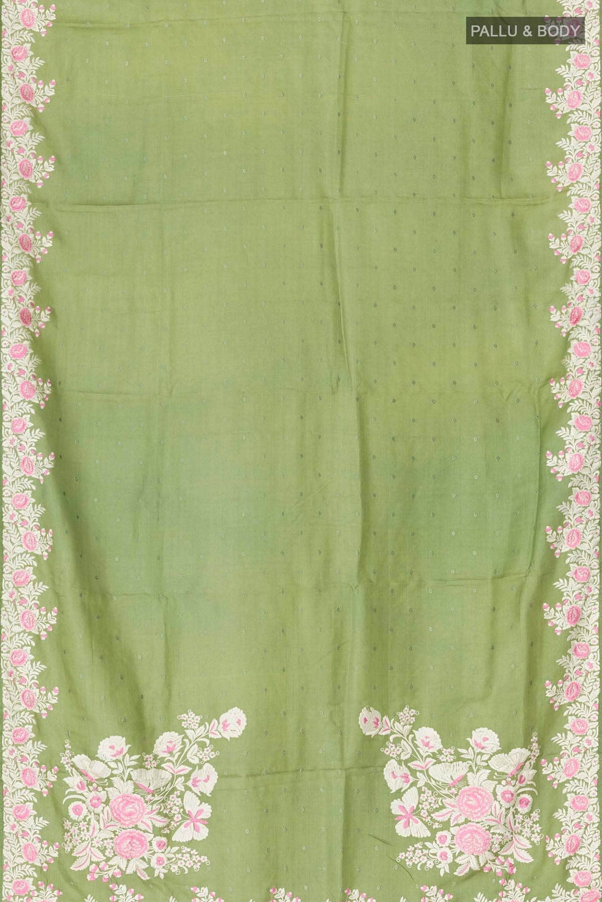 Green Tussar Saree