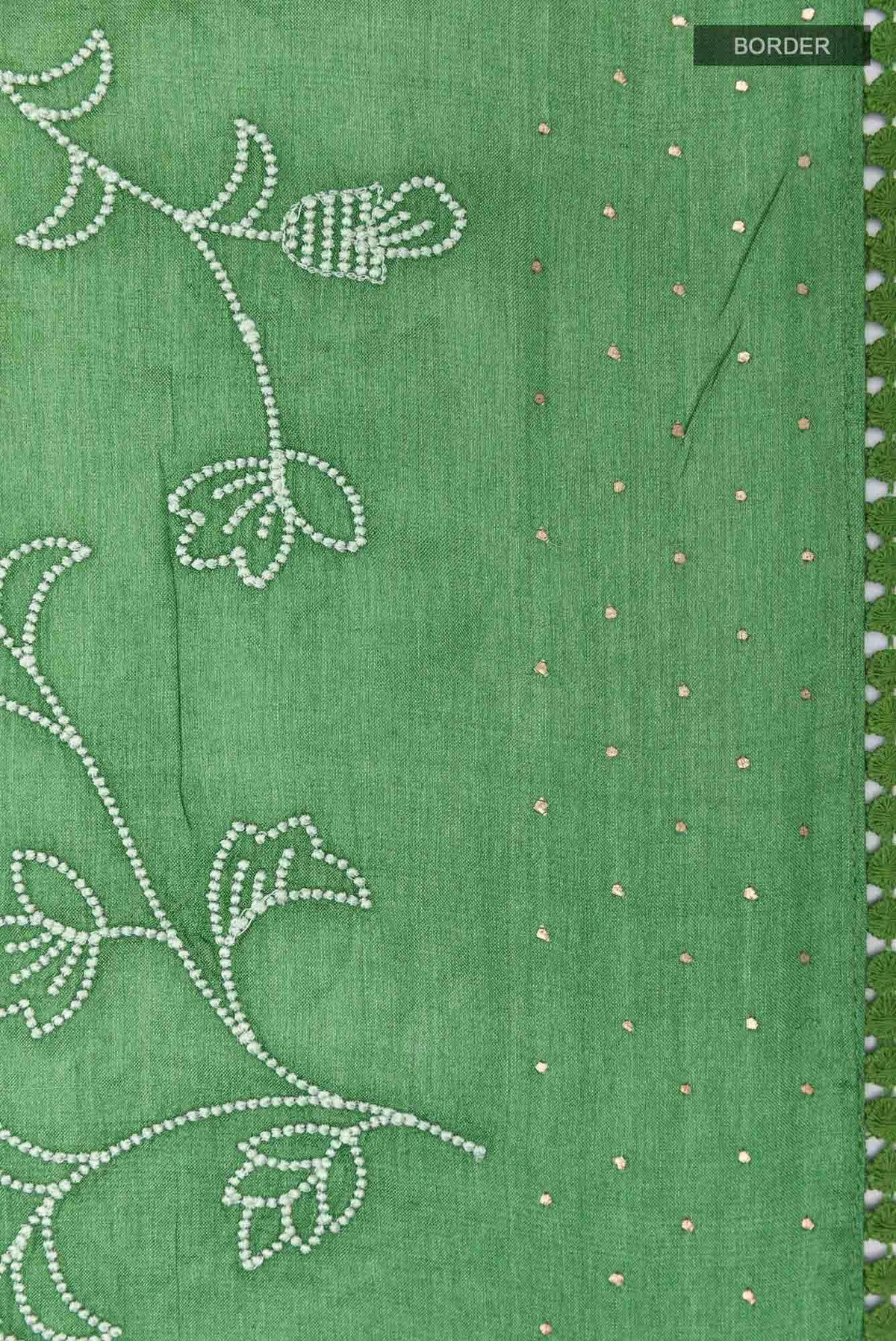 Green Tussar Saree