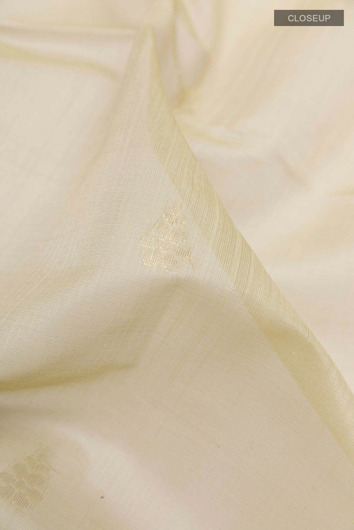 Off White Kora Cotton Saree