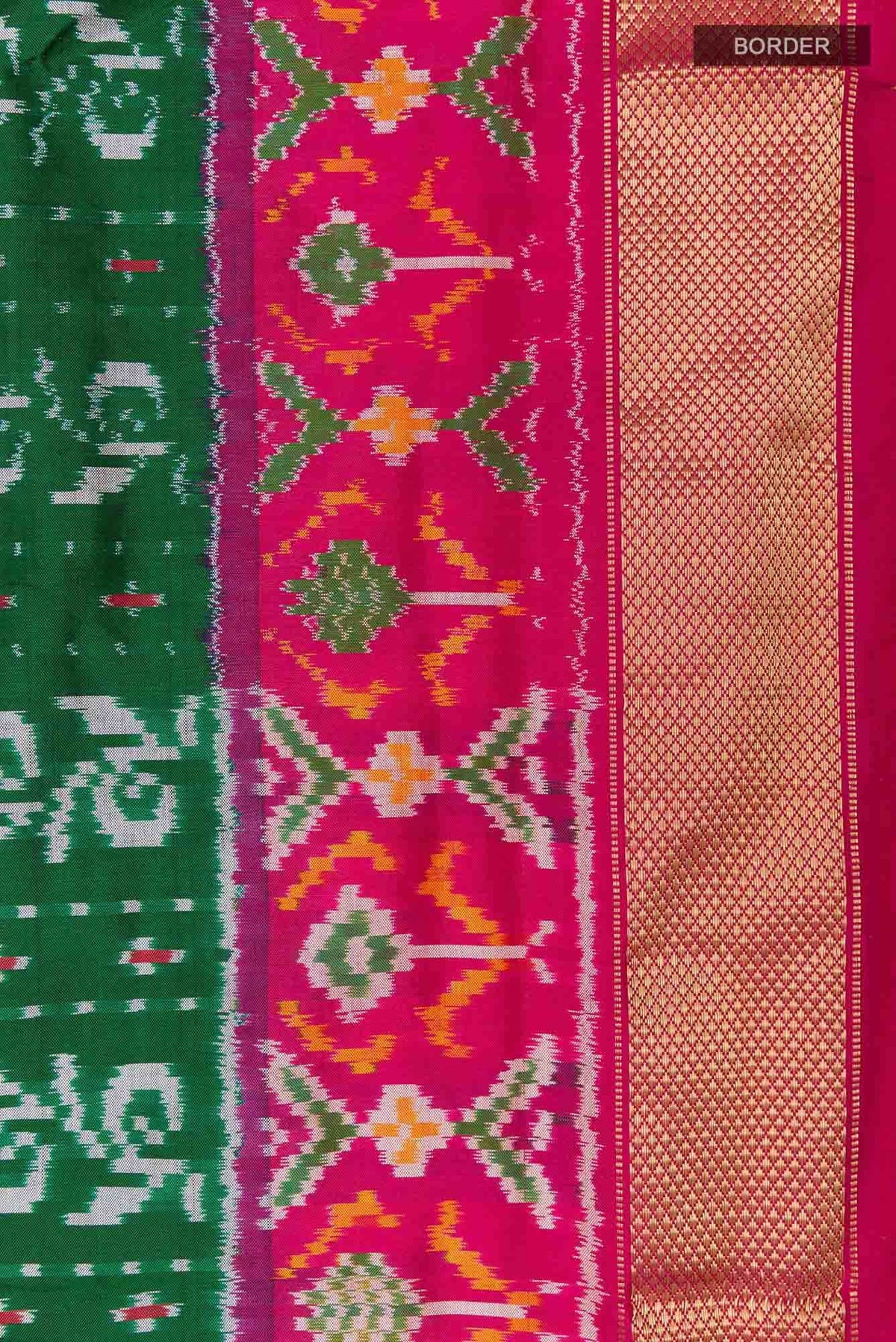 Green Pochampally Silk Saree