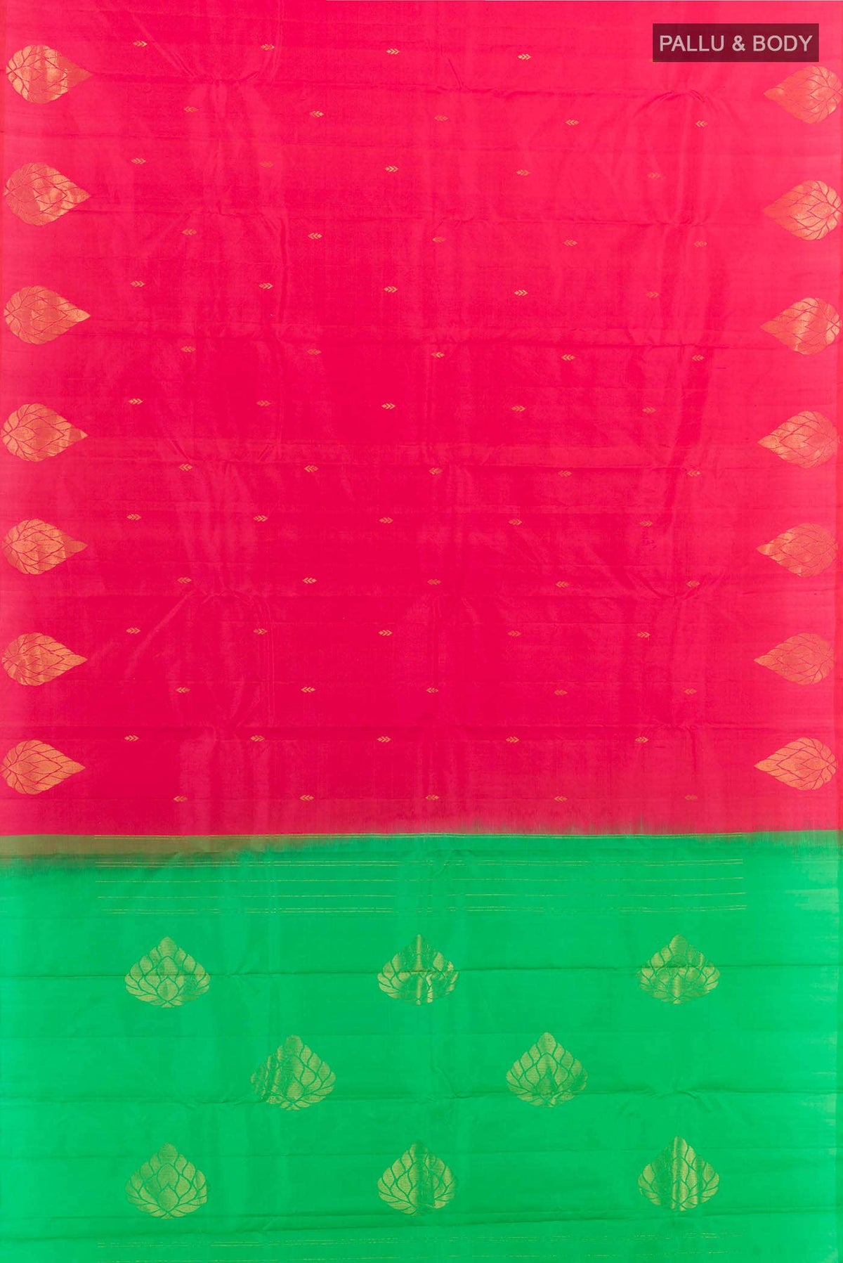 Dark Pink Kanchipuram Silk Saree