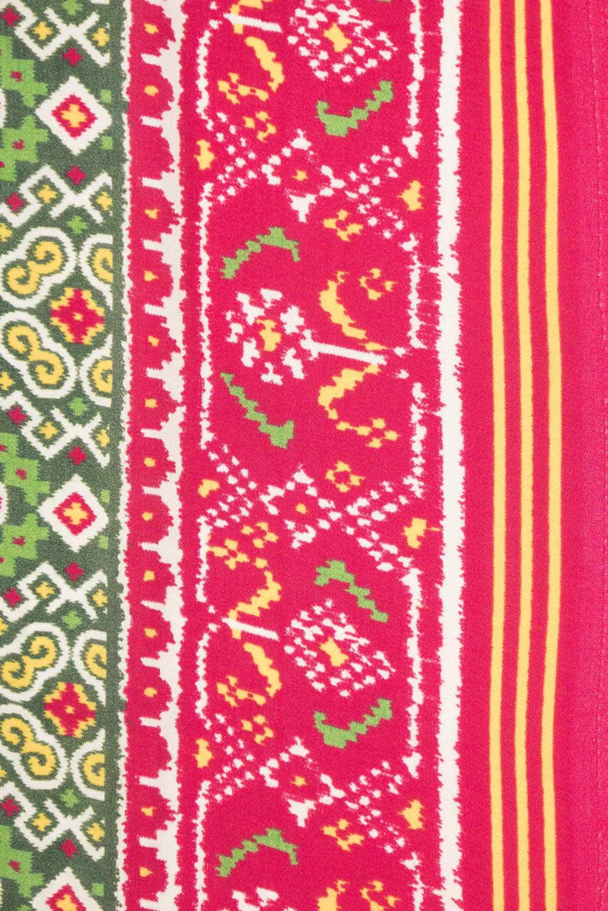 Green Dual Tone Blended Mysore Crepe Saree