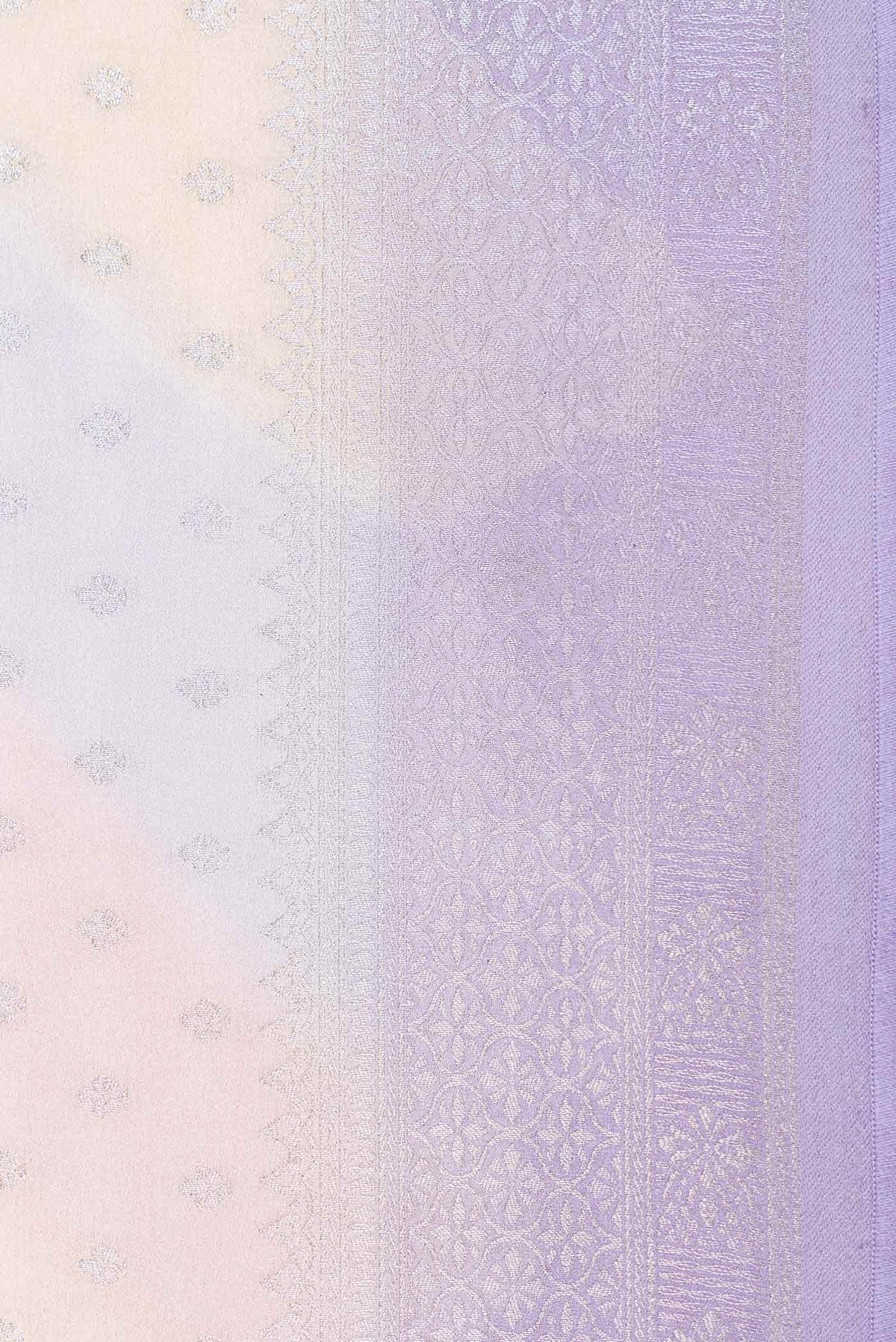 Lavender Dual Tone Satin Crepe Saree
