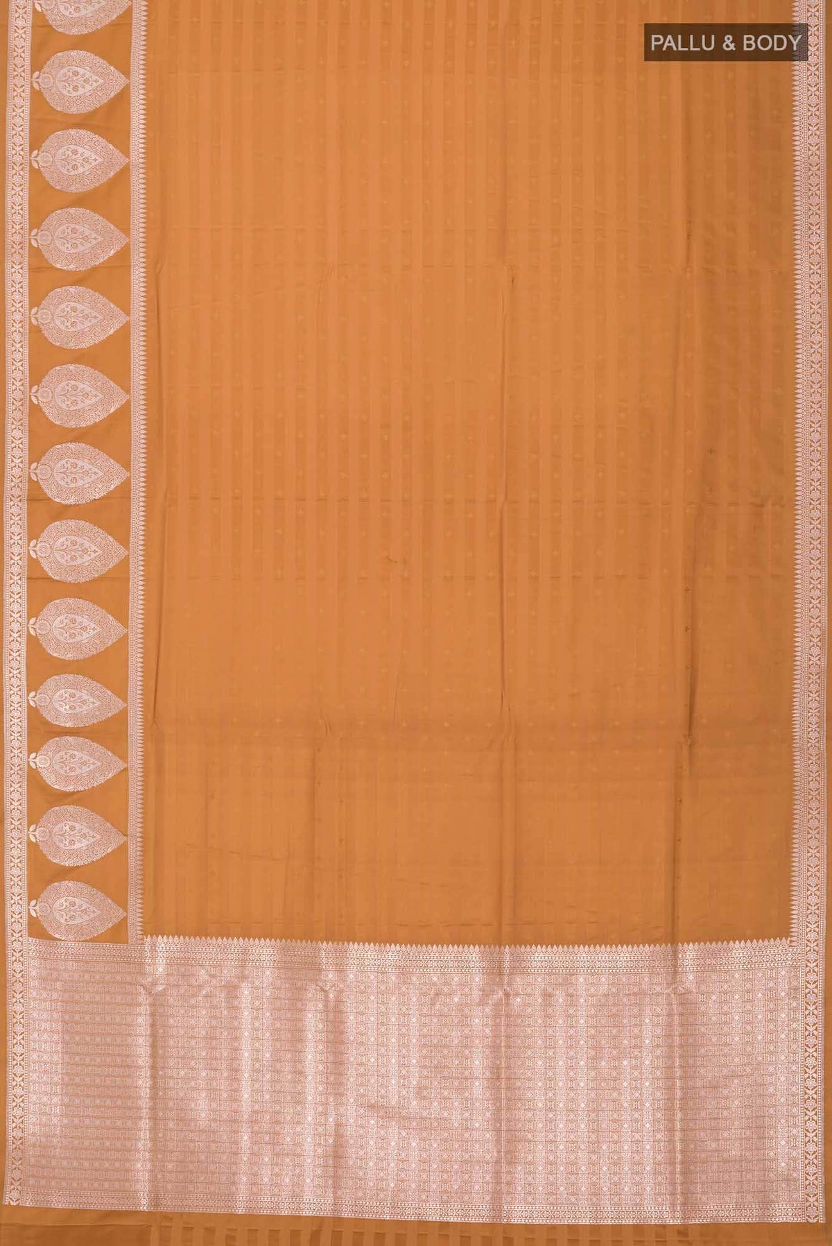 Mustard Blended Banarasi Silk Saree