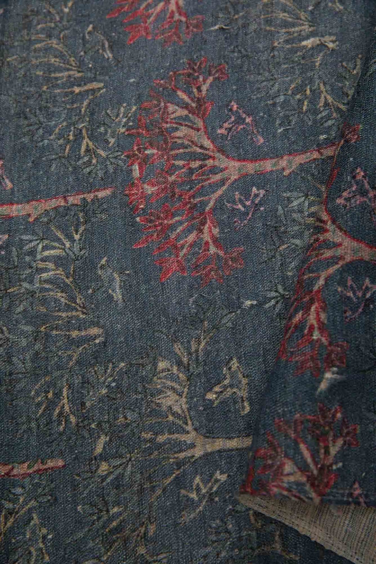 Grey Jute Silk Dress Material