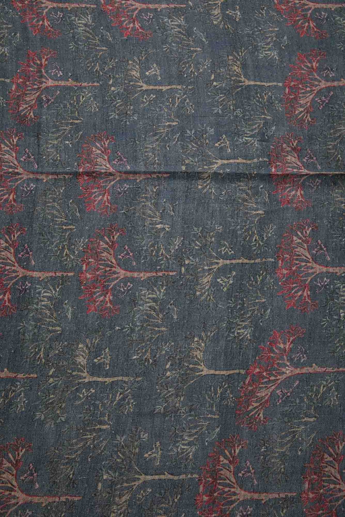 Grey Jute Silk Dress Material