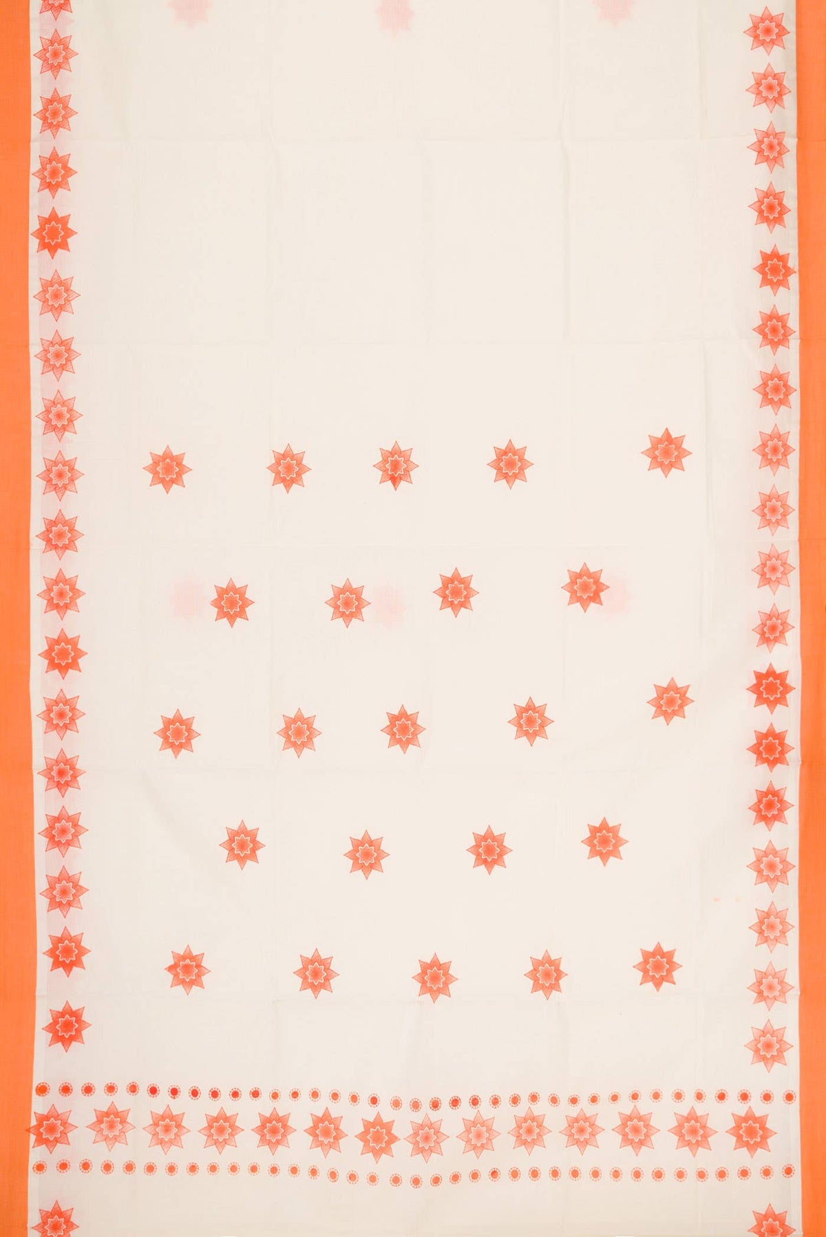 Off White Dual Tone Kerala Cotton Saree