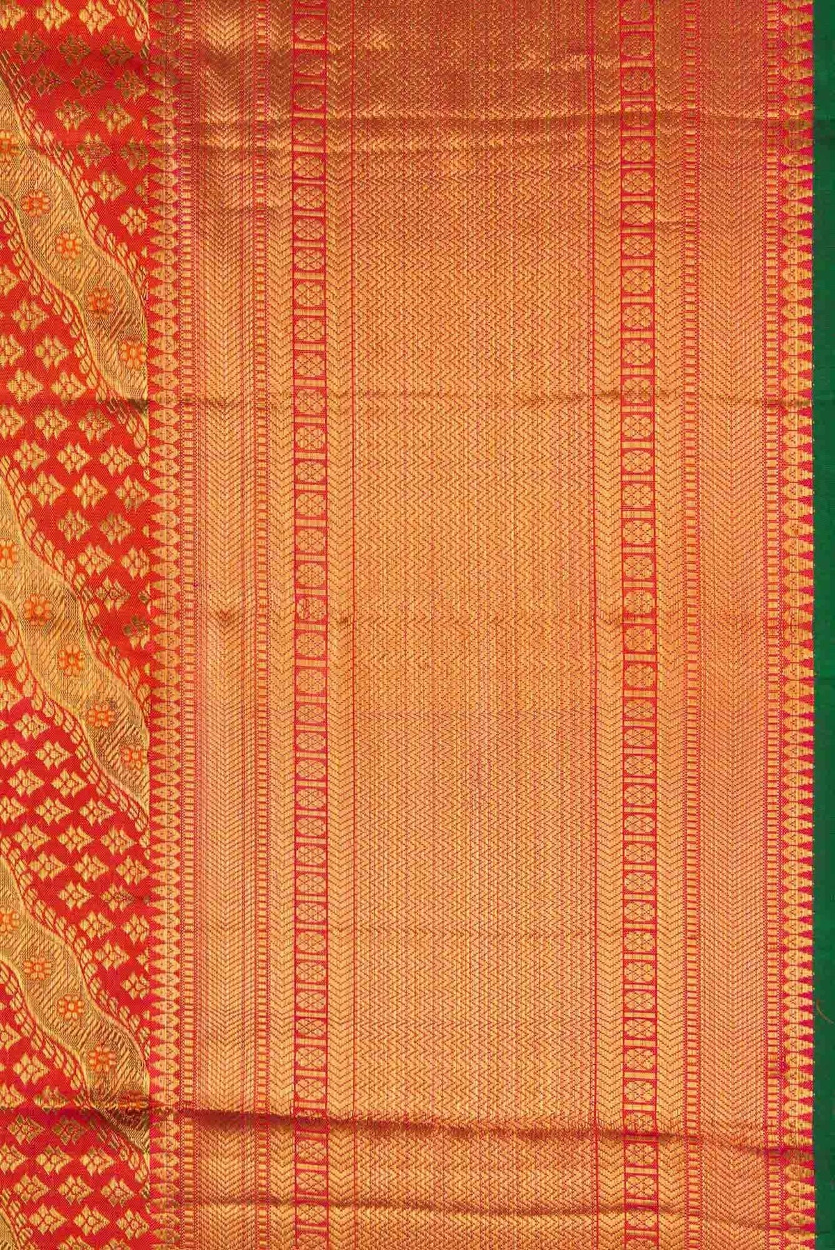 Pink with Orange Color Kanchipuram Silk Saree