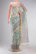 Green Organza Silk Saree