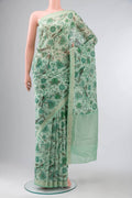 Green Linen Saree