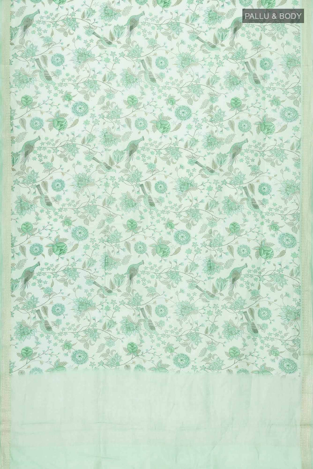 Green Linen Saree