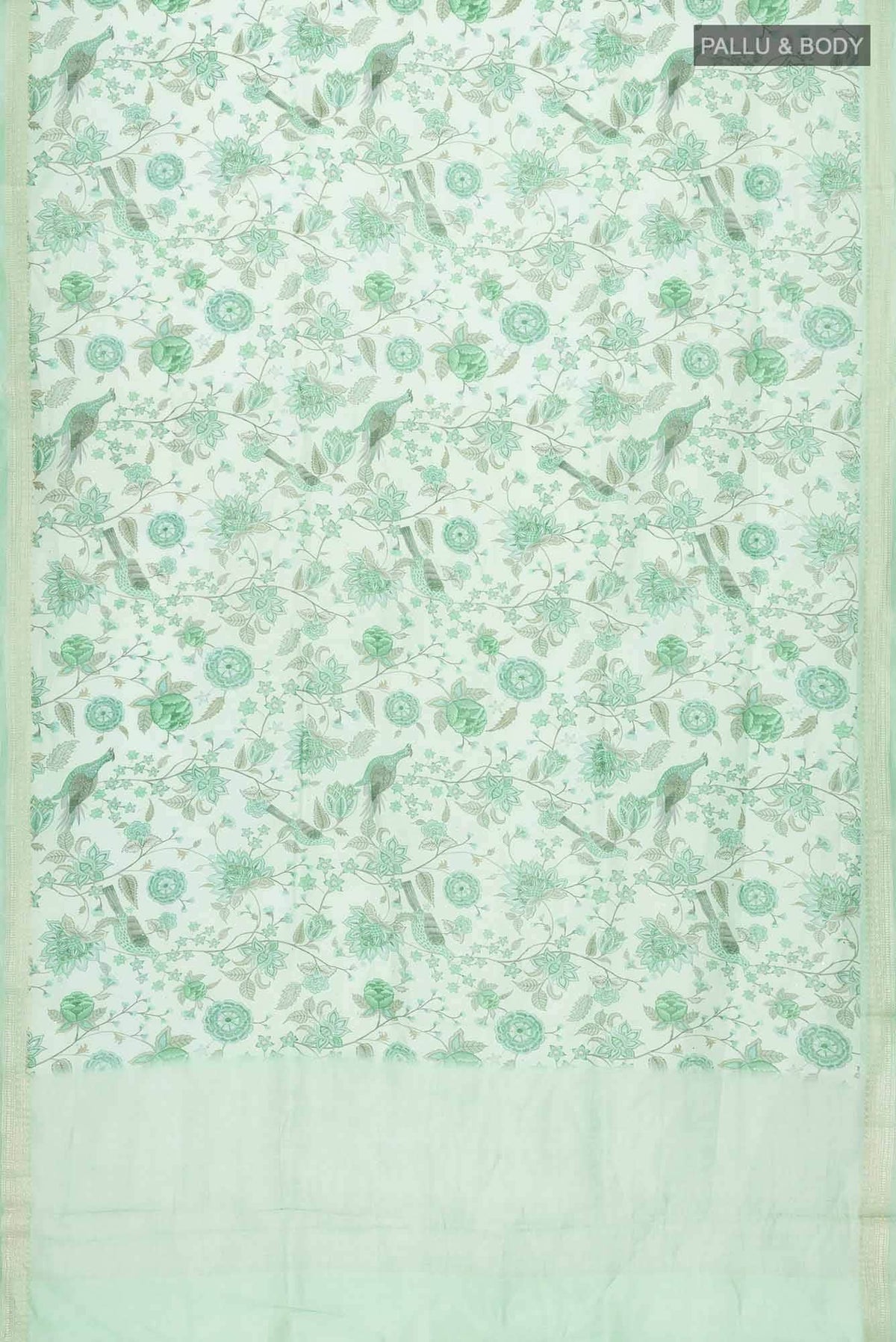 Green Linen Saree