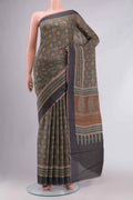 Green Pashmina Silk Saree