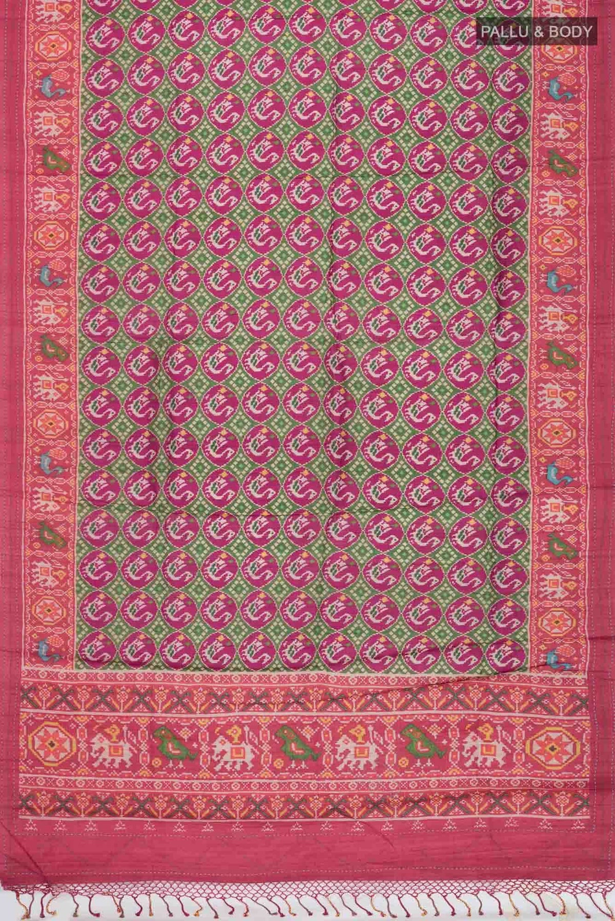 Multi Tussar Silk Saree