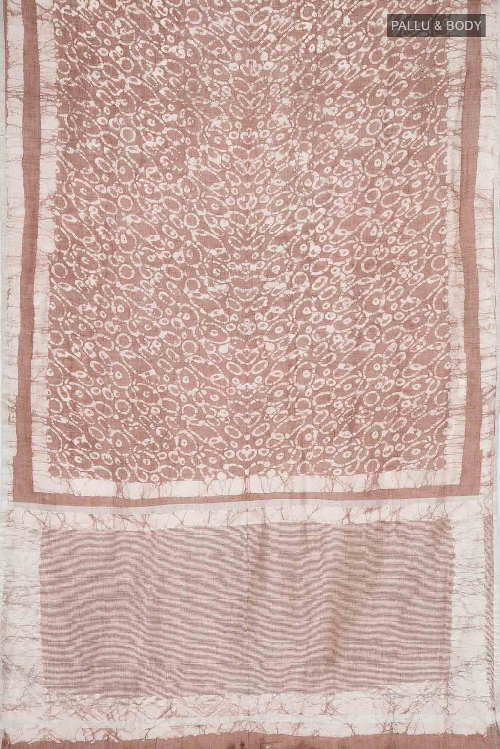 Brown Linen Saree