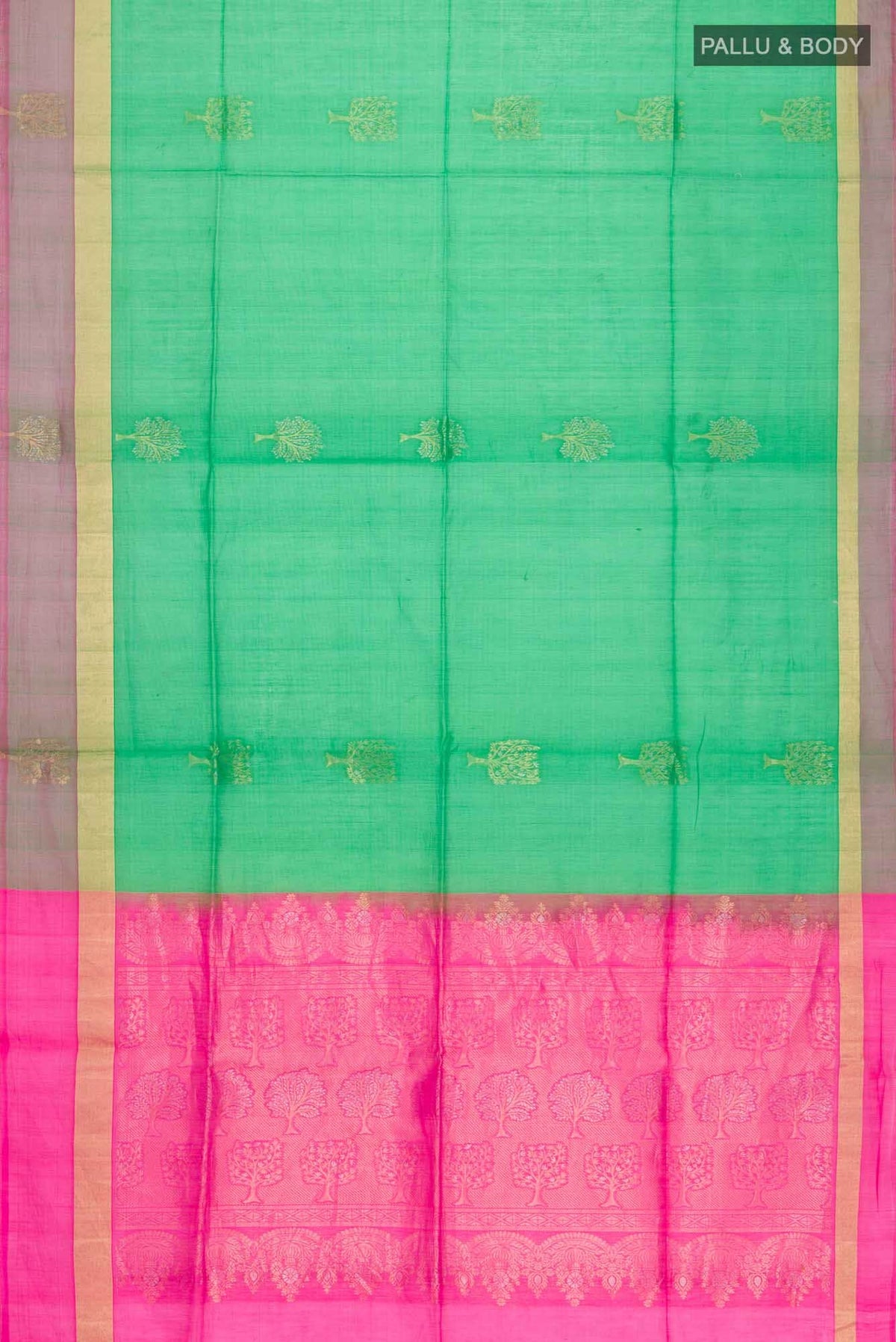 Green Silk Cotton Saree