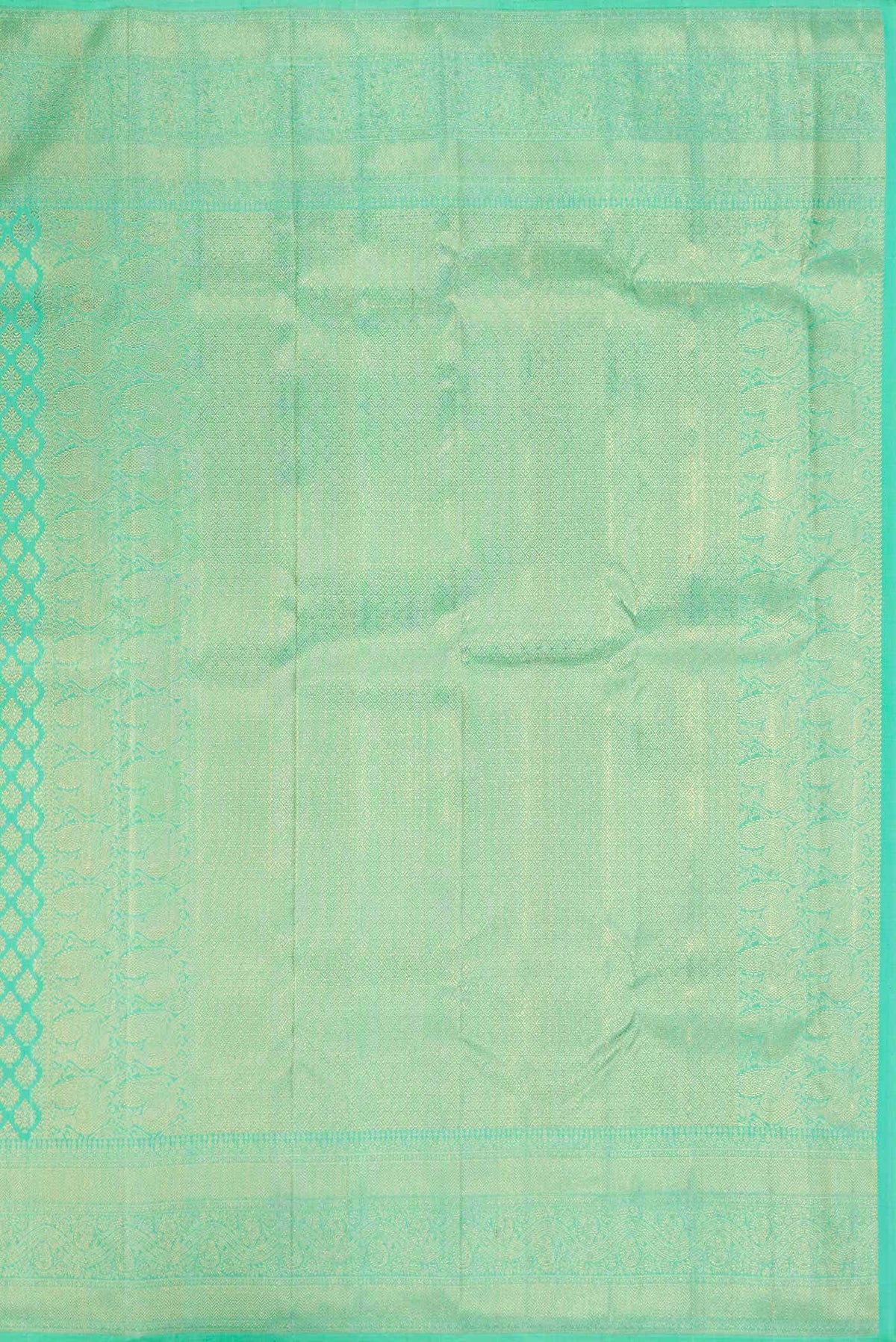 Sea Green Dual Tone Kanchipuram Silk Saree