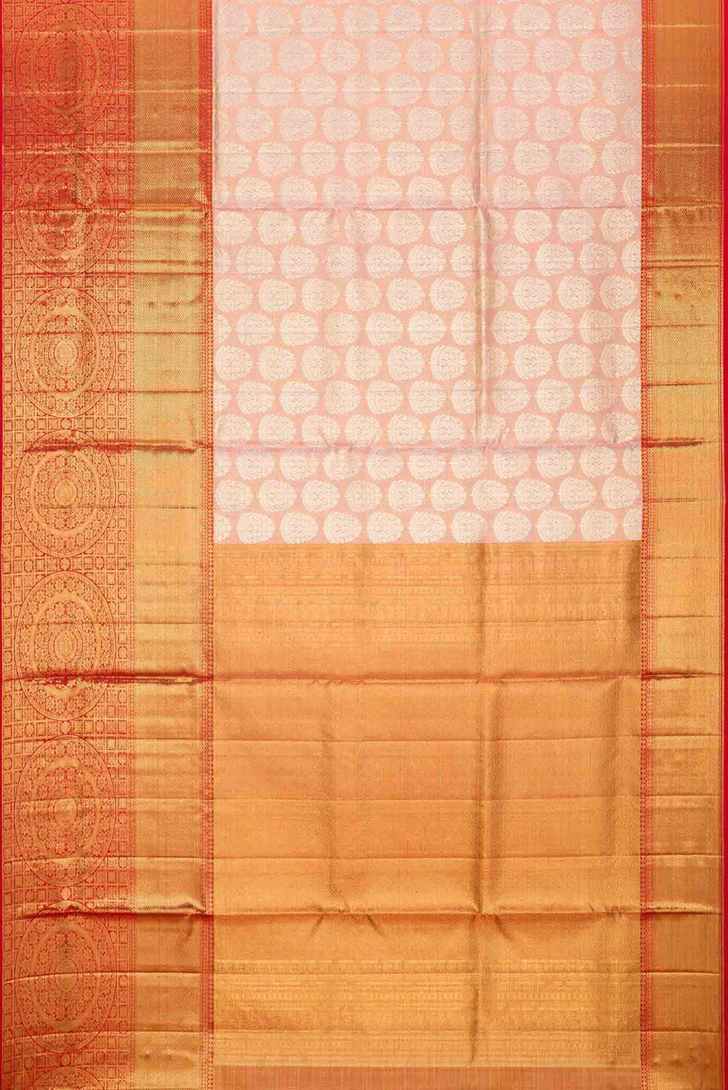 Rose pink Dual Tone Kanjivaram Tissue Silk Saree