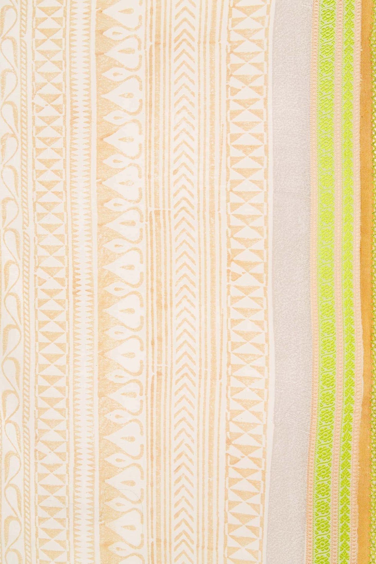 Off White Chanderi Silk Cotton Saree