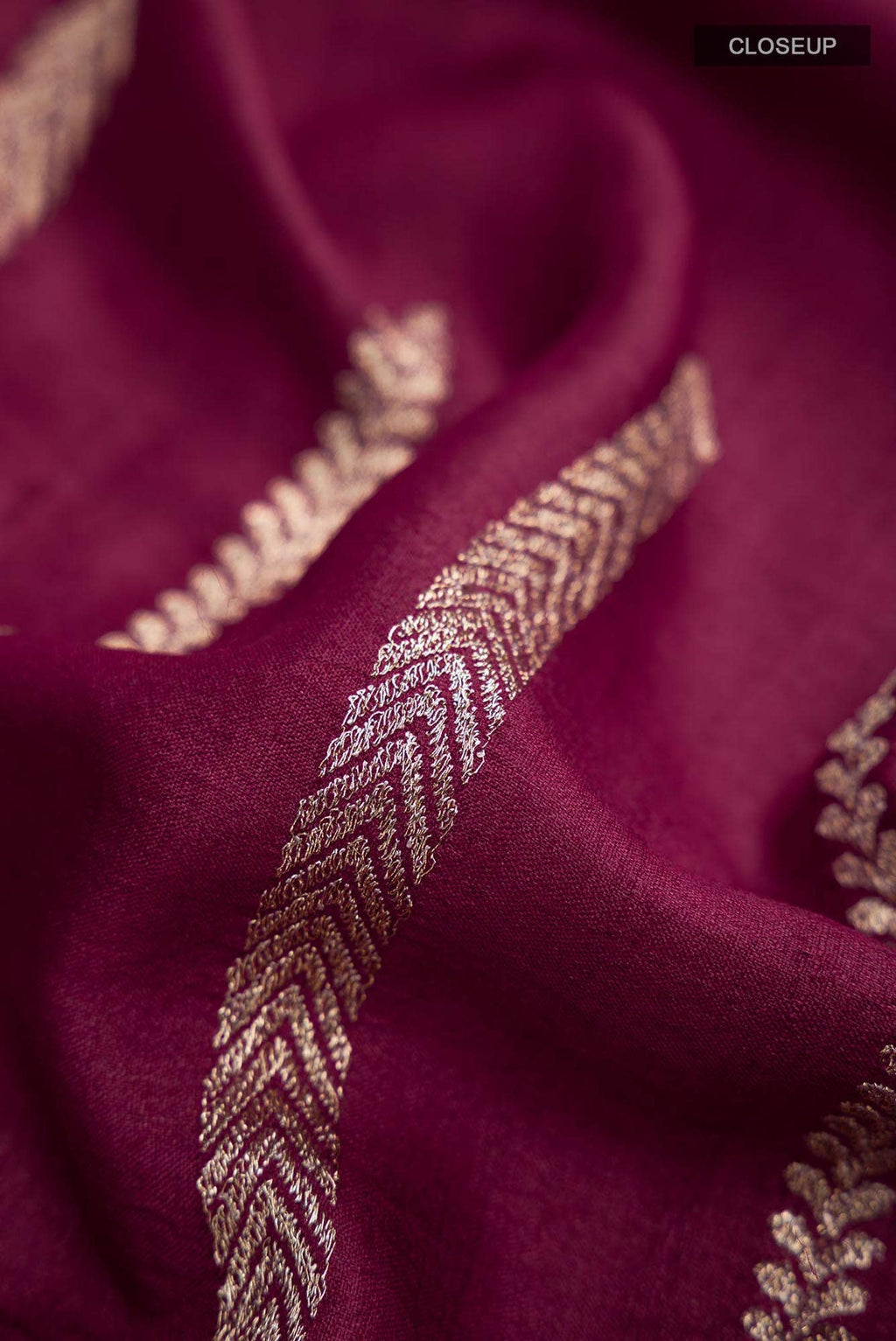Maroon Bhagalpuri Tussar Silk Saree