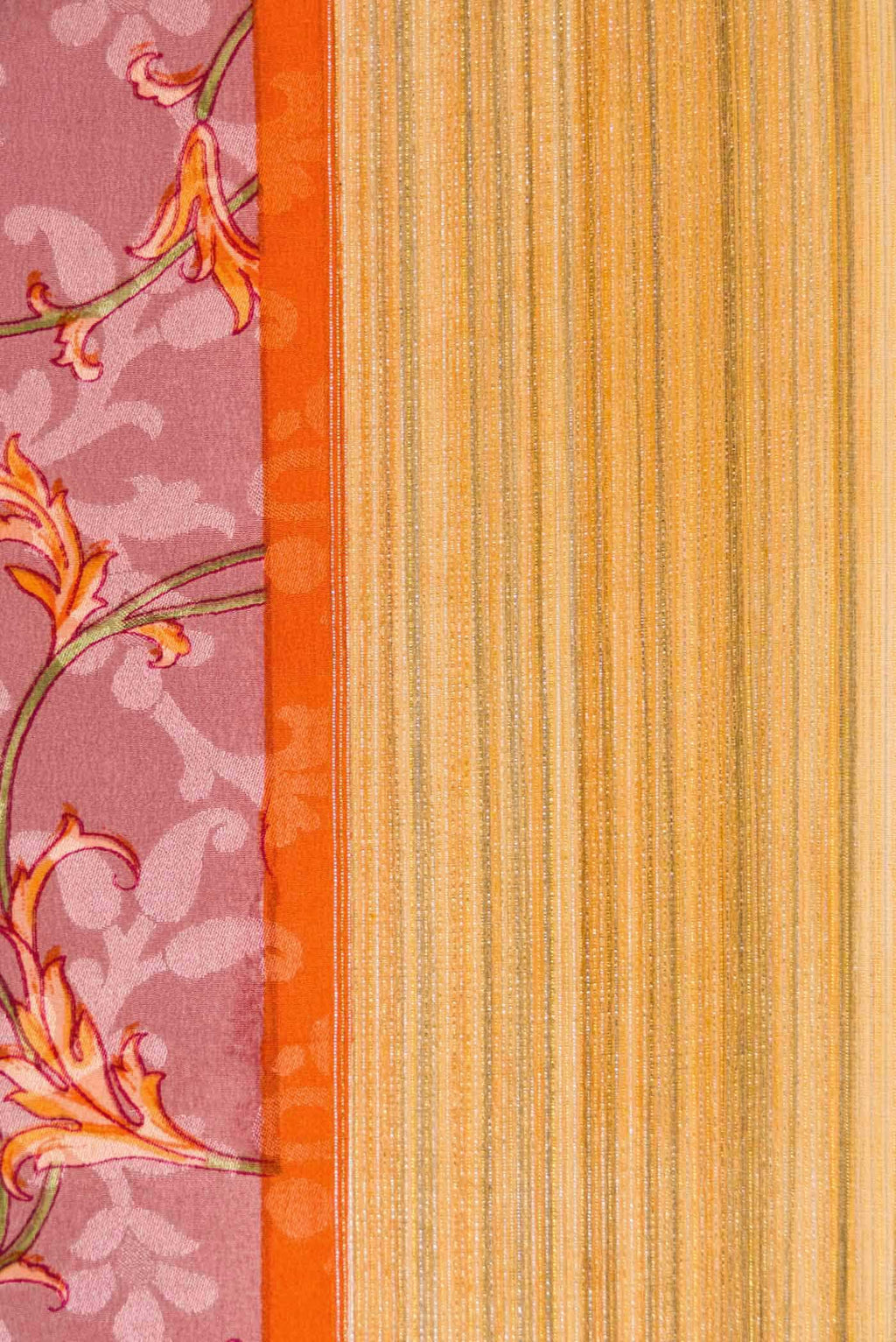 Mauve Mysore Crepe Saree