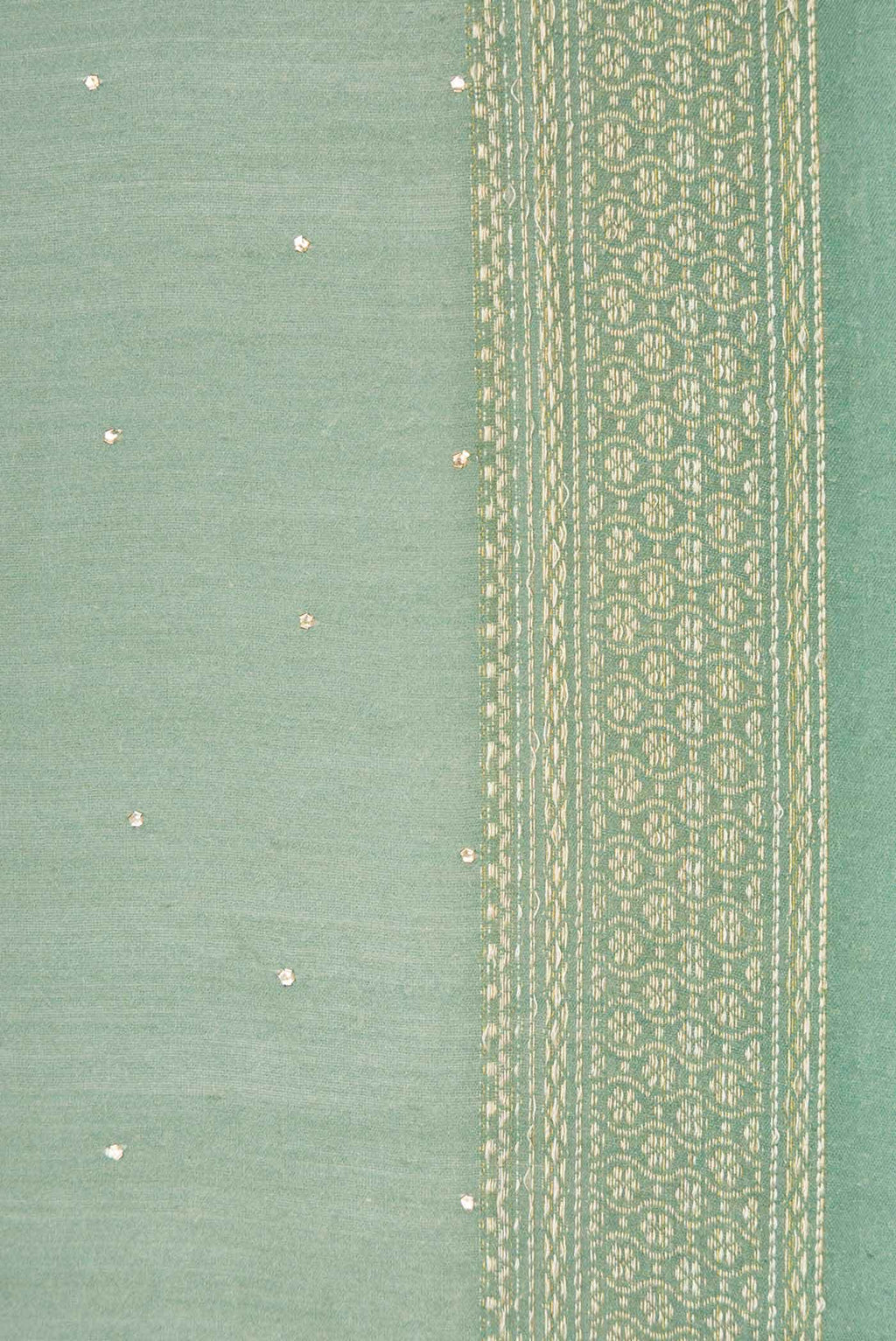 Green Tussar Silk Saree