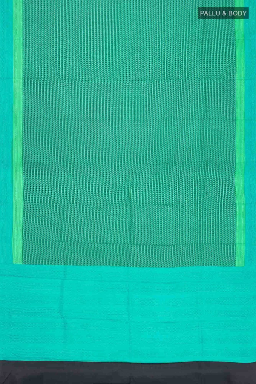 Sea Green Printed Silk Saree