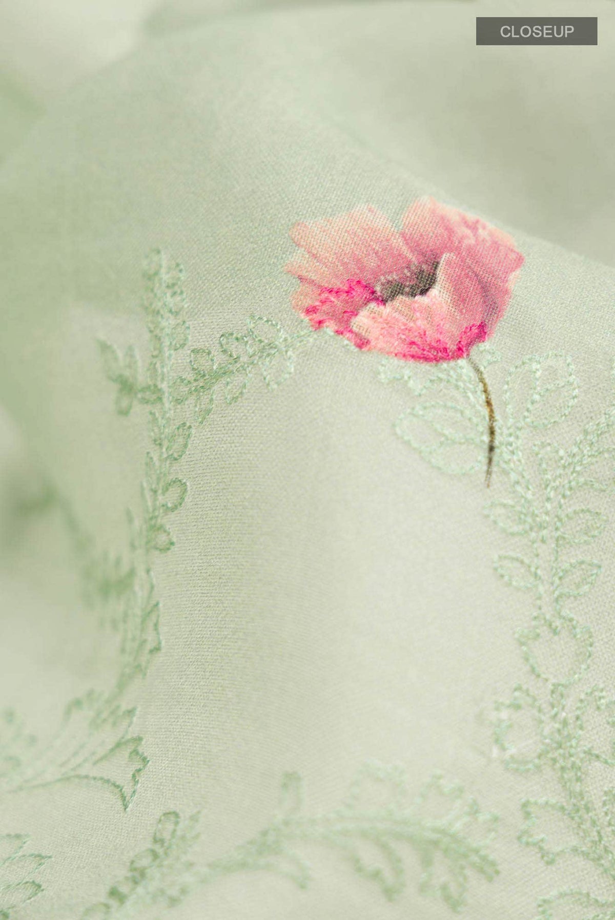 Light Green Organza Silk Saree