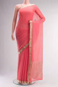 Coral Mysore Chiffon Saree