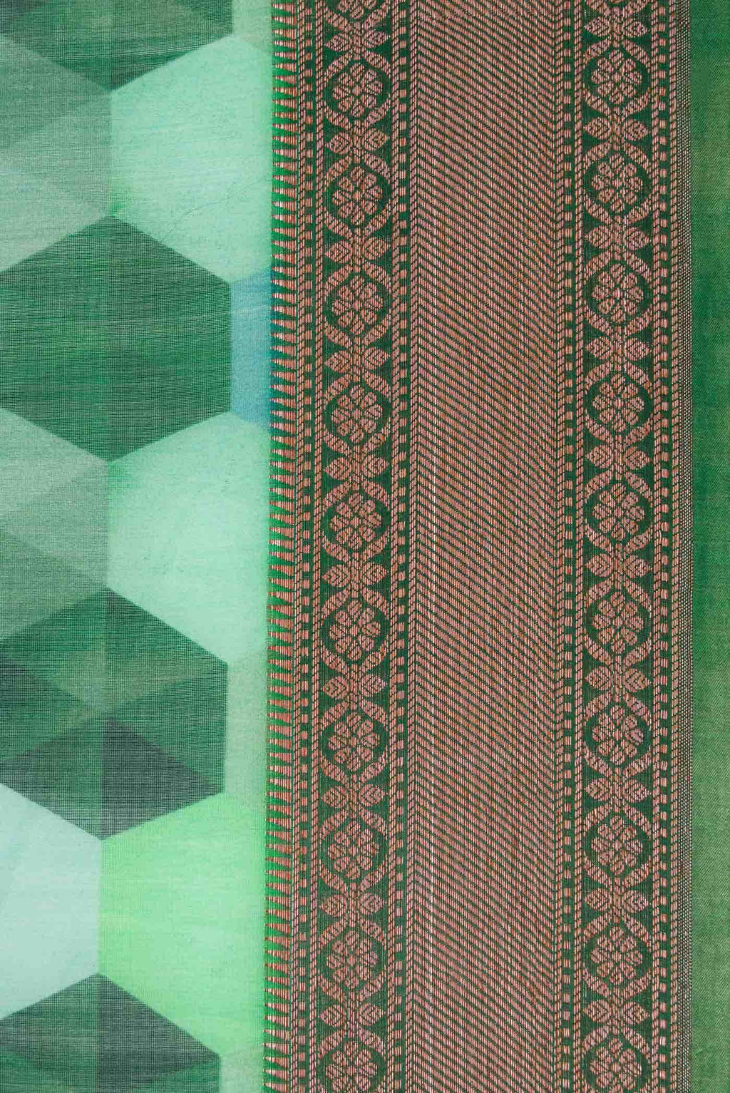 Green Chanderi Silk Saree