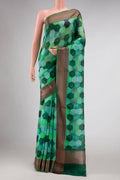 Green Chanderi Silk Saree