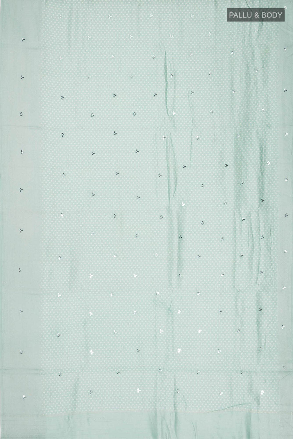 Mint Green Tussar Silk Saree
