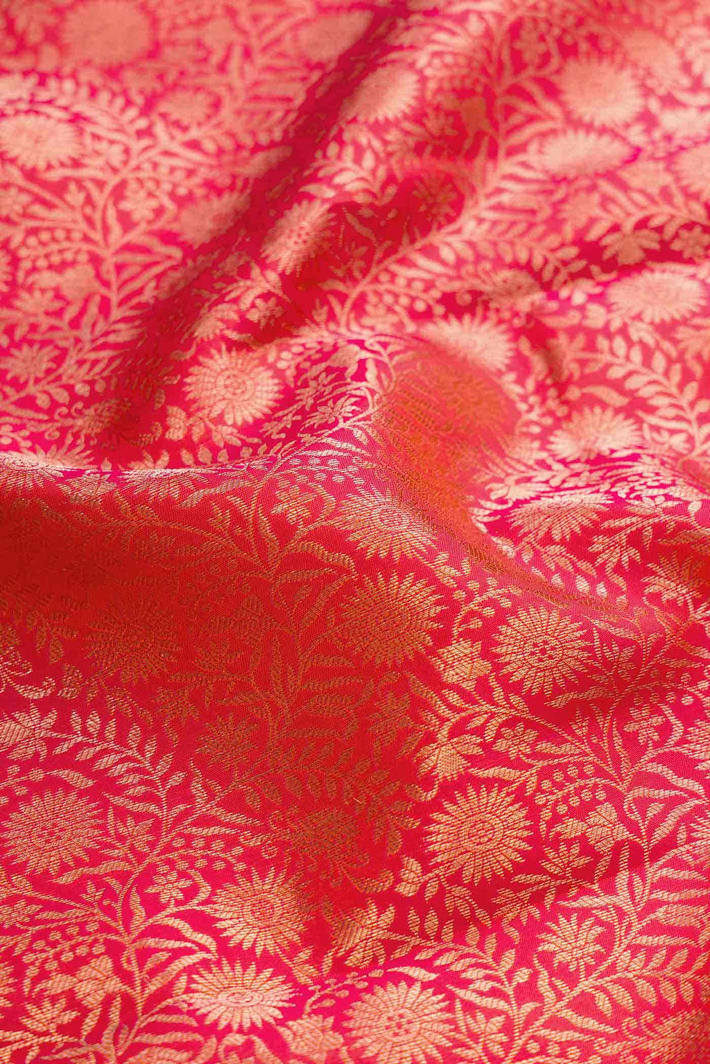 Pink Dual Tone Kanchipuram Silk Saree