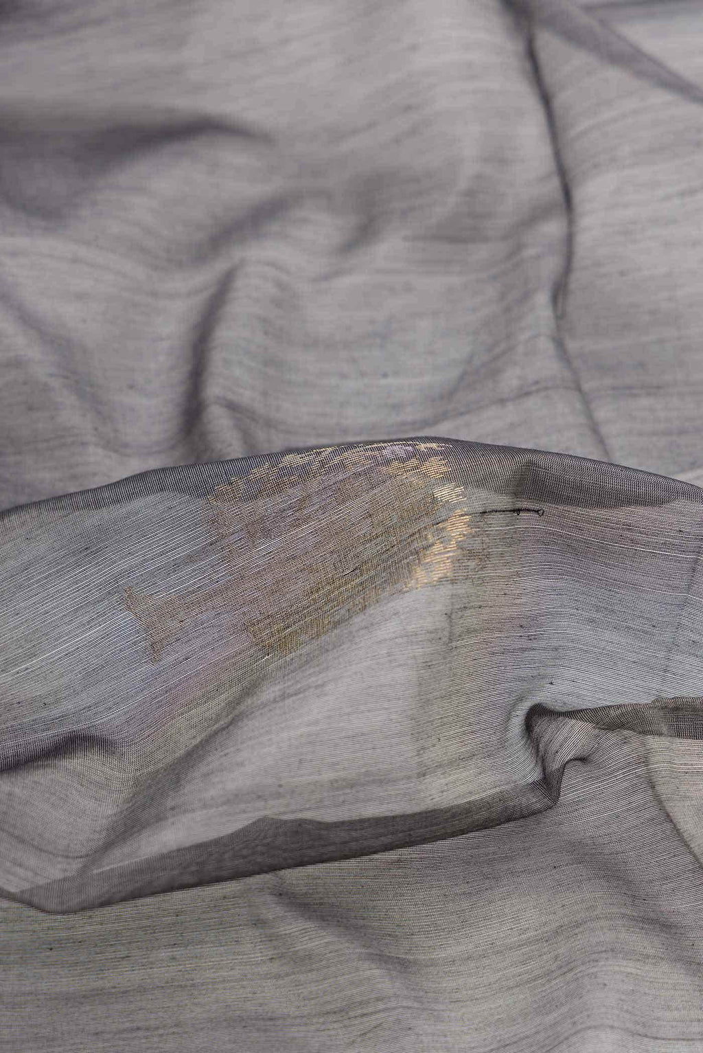 Grey Dual Tone Silk Cotton Saree