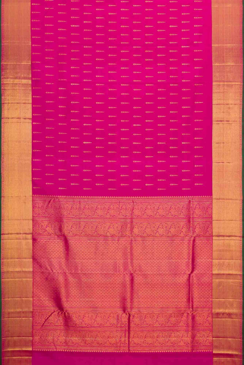 Pink Dual Tone Kanjivaram Silk Saree