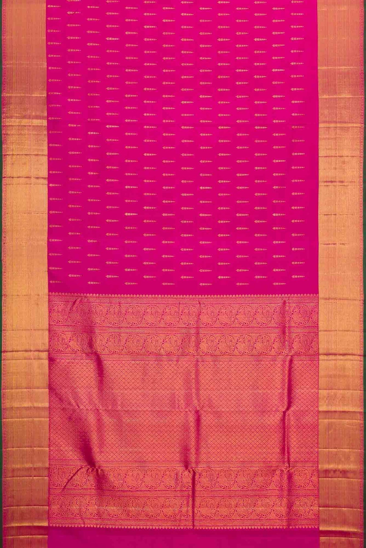Pink Dual Tone Kanjivaram Silk Saree