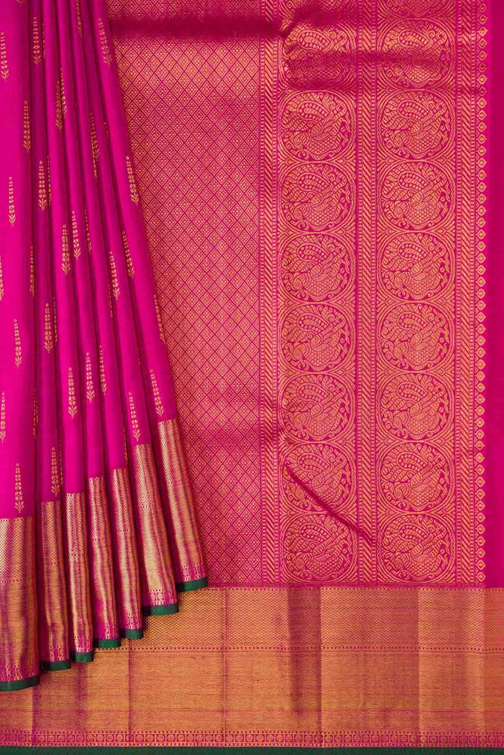 Pink Dual Tone Kanjivaram Silk Saree