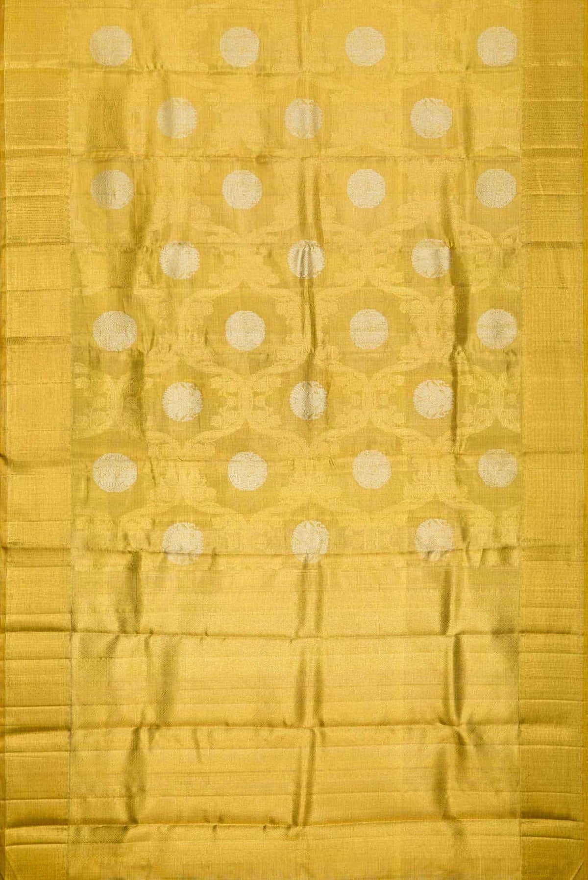Pure Silk Pure Zari Gold Dual Tone Kanjivaram Tissue Saree