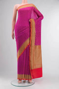 Pink Georgette Saree